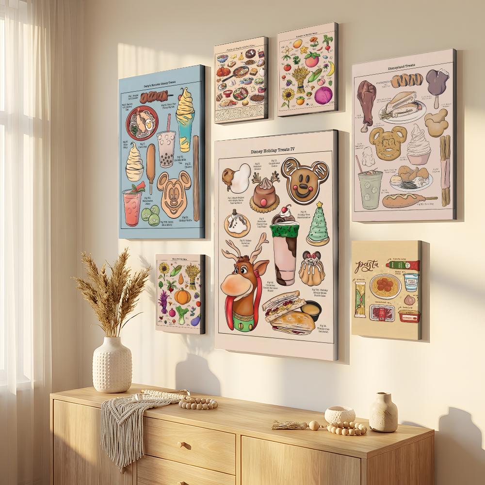 Home Decor Japanese - Retro Japanese Kitchen Food Framed Wall