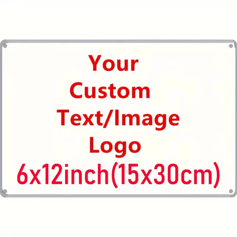 Home Decor Logo - Personalized 6×12 inch (15×30cm) Metal Sign,