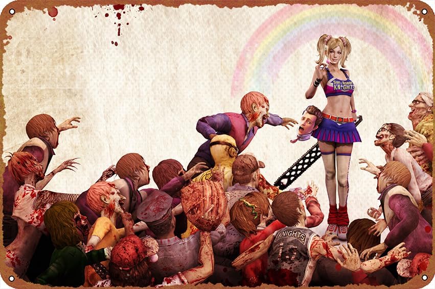 Home Decor Games Free - Video Game Lollipop Chainsaw Metal aluminum