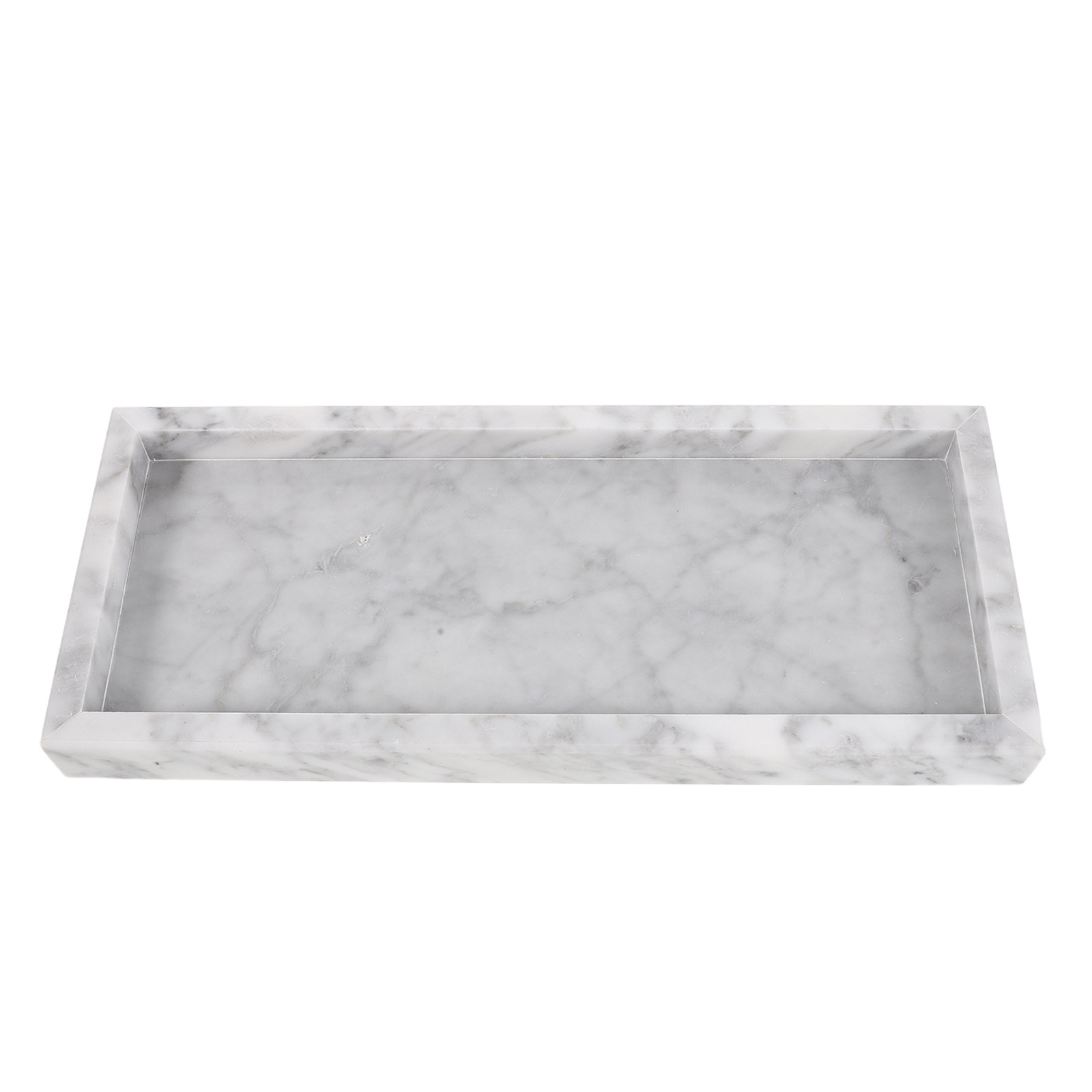 Vanity Home Decor - Marble Tray Rectangle for Bathroom Vanity