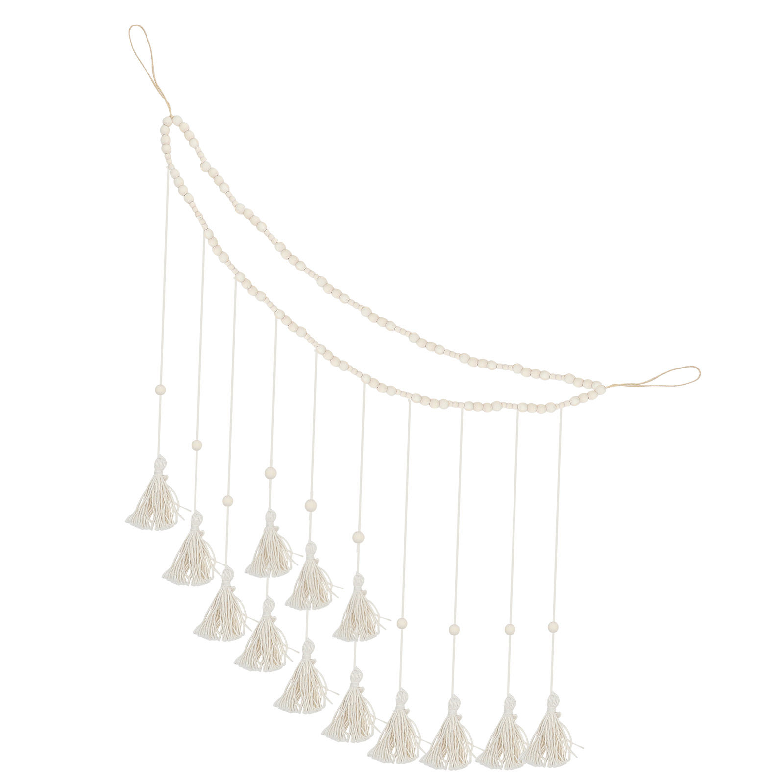 Home Decor Garland - 1Set Wooden Bead Photo Garland Wall