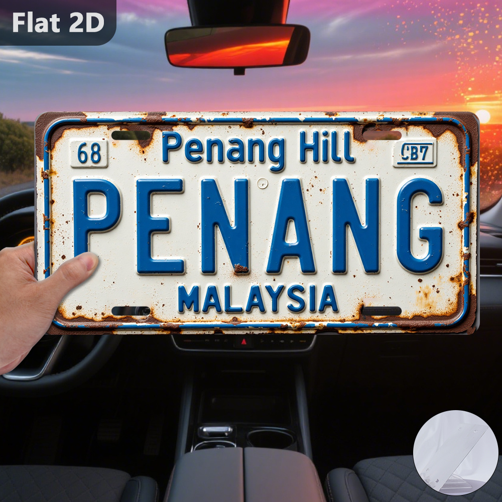 Home Decor Malaysia - Penang Hill Malaysia License Plate AL