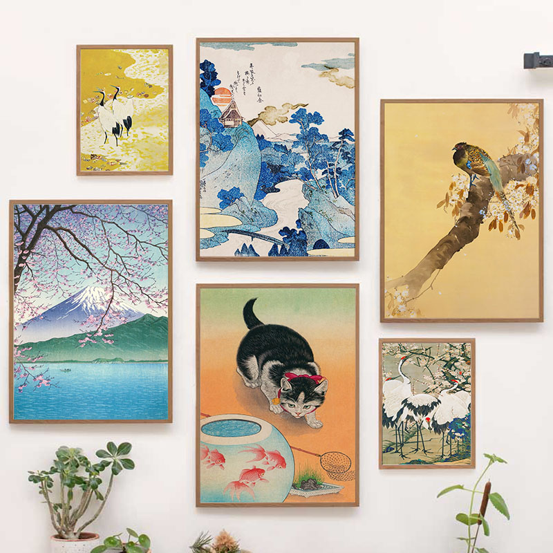 Home Decor Japanese - Japanese Katsushika Hokusai Canvas Painting Wall