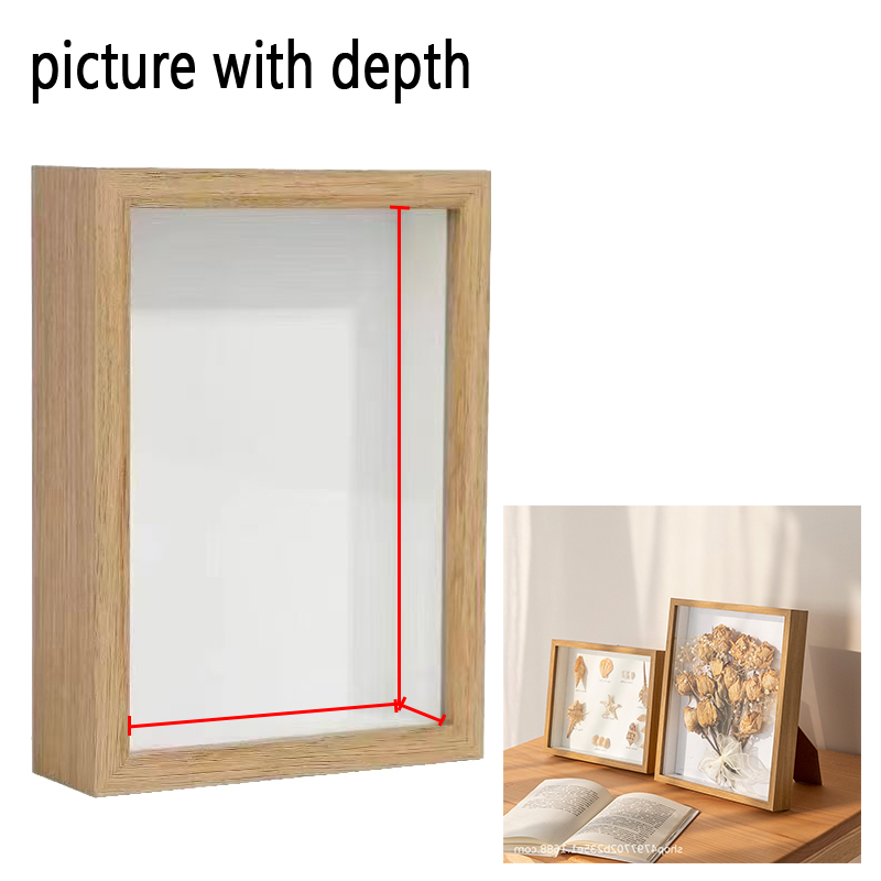 Pressed Flower Frame - 3D Wooden Picture Frames Depth 3cm