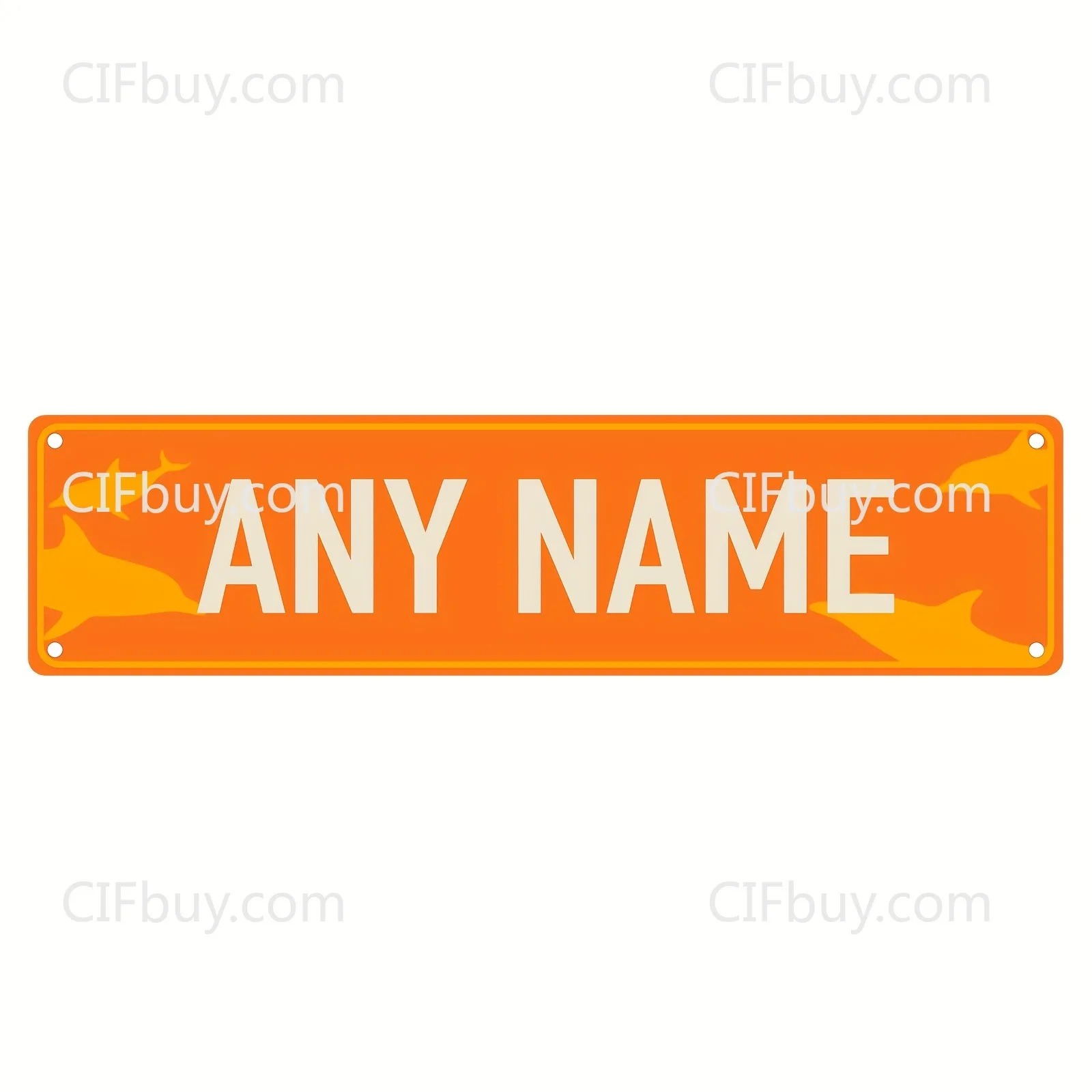Home Decor Logo - CIFbuy Personalized 2D Metal Dolphin Logo
