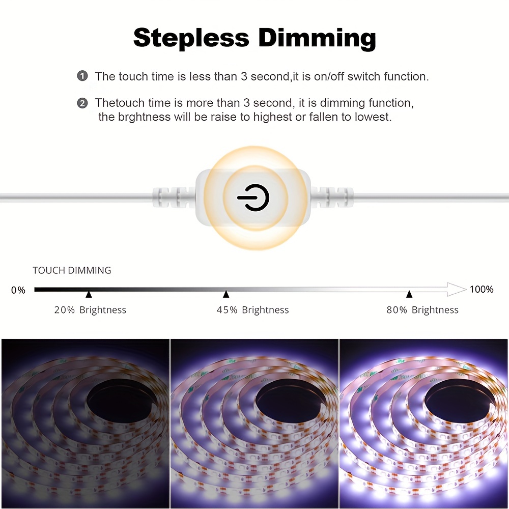 5V USB 2835 LED Strip Light To - огляд і ціна Vanity Home Decor