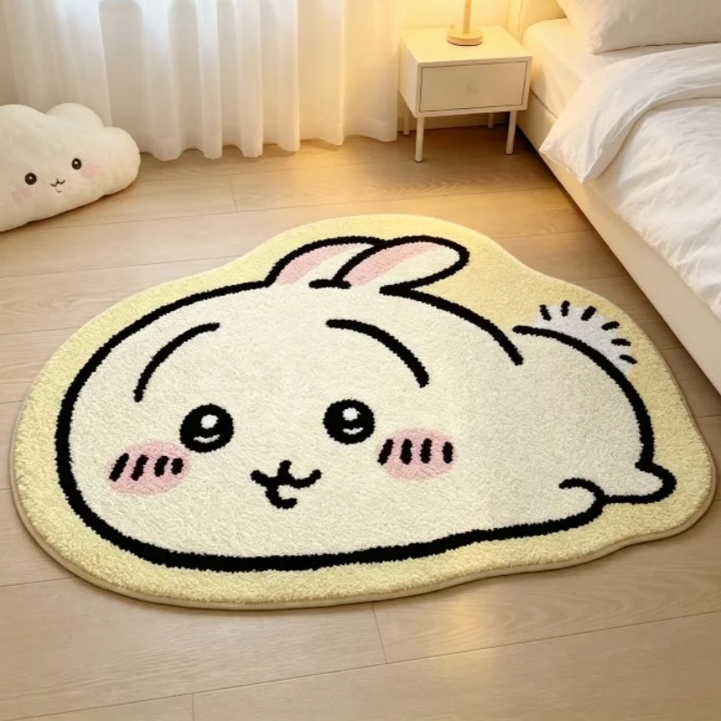 -Chiikawa Cartoon Rug Anime Ha - огляд і ціна Home Decor Japanese