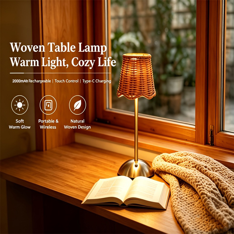 Bohemian Woven Rattan Art Tabl - огляд і ціна Home Decor Lighting