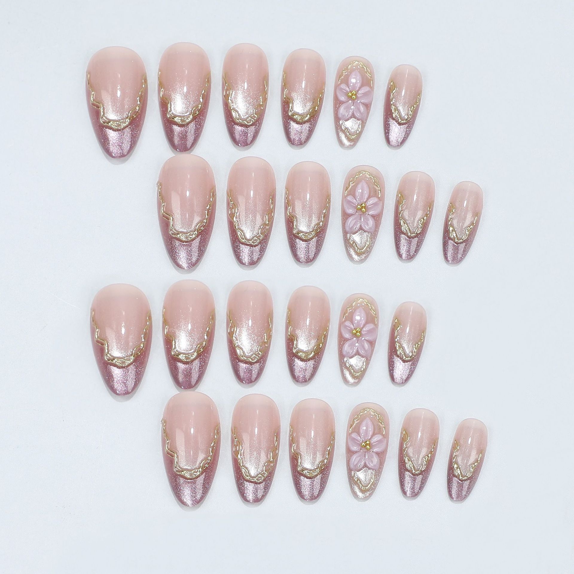 3D Flowers Fake Nails with Glo - огляд і ціна Pressed Flower Frame