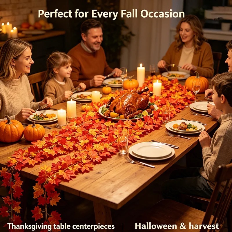 Artificial Fall Maple Leaf Gar - огляд і ціна Home Decor Garland
