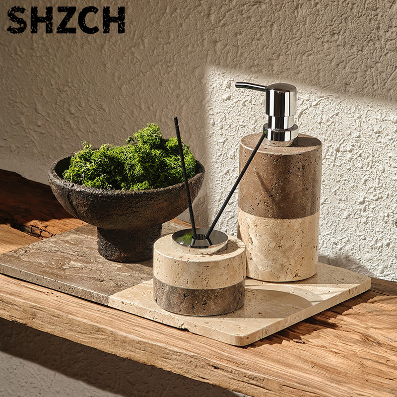 Travertine Bathroom Lotion Dis - огляд і ціна Vanity Home Decor
