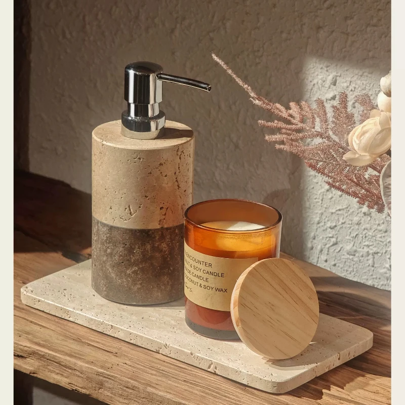 Travertine Bathroom Lotion Dis - огляд і ціна Vanity Home Decor