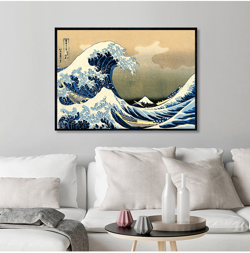 1pc frameless The Great Wave o - огляд і ціна Home Decor Japanese