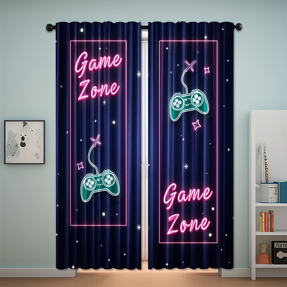 Neon Game Zone Video Game Curt - огляд і ціна Home Decor Youtube Videos