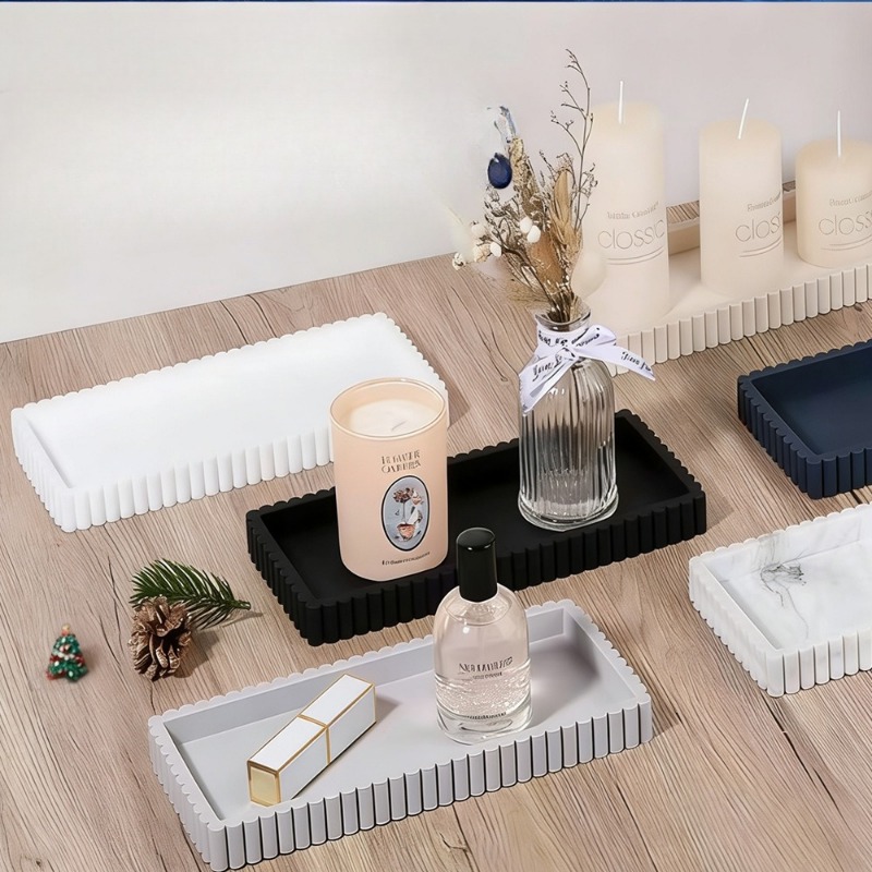 Silicone Fluted Edge Storage T - огляд і ціна Vanity Home Decor