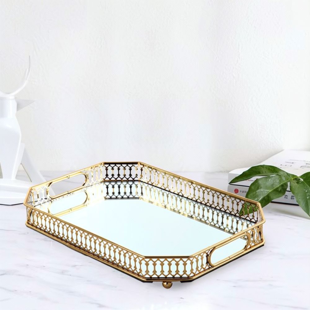 Modern Geometric Mirrored Stor - огляд і ціна Vanity Home Decor