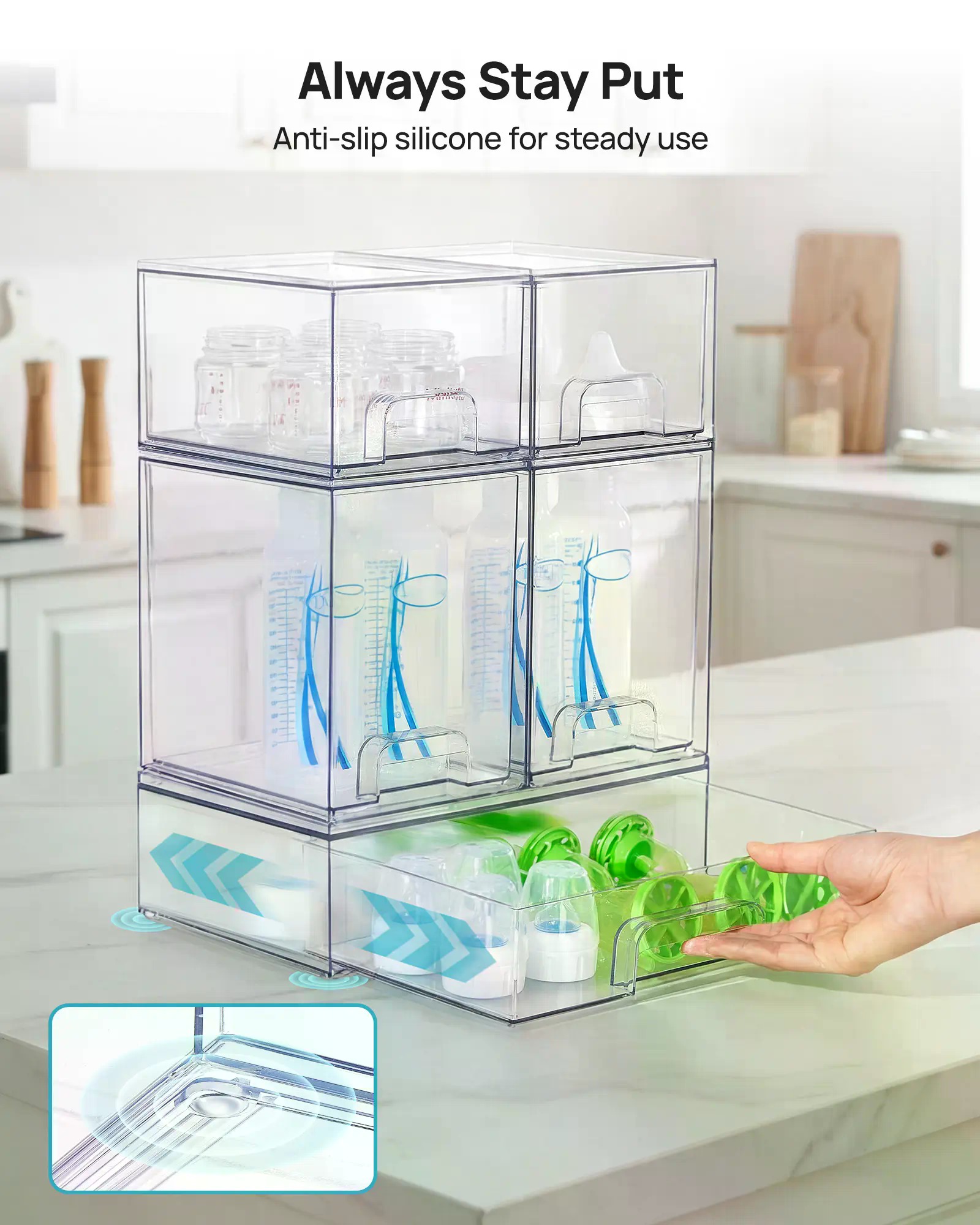 5/8 Pack Stackable Nursery Bot - огляд і ціна Vanity Home Decor