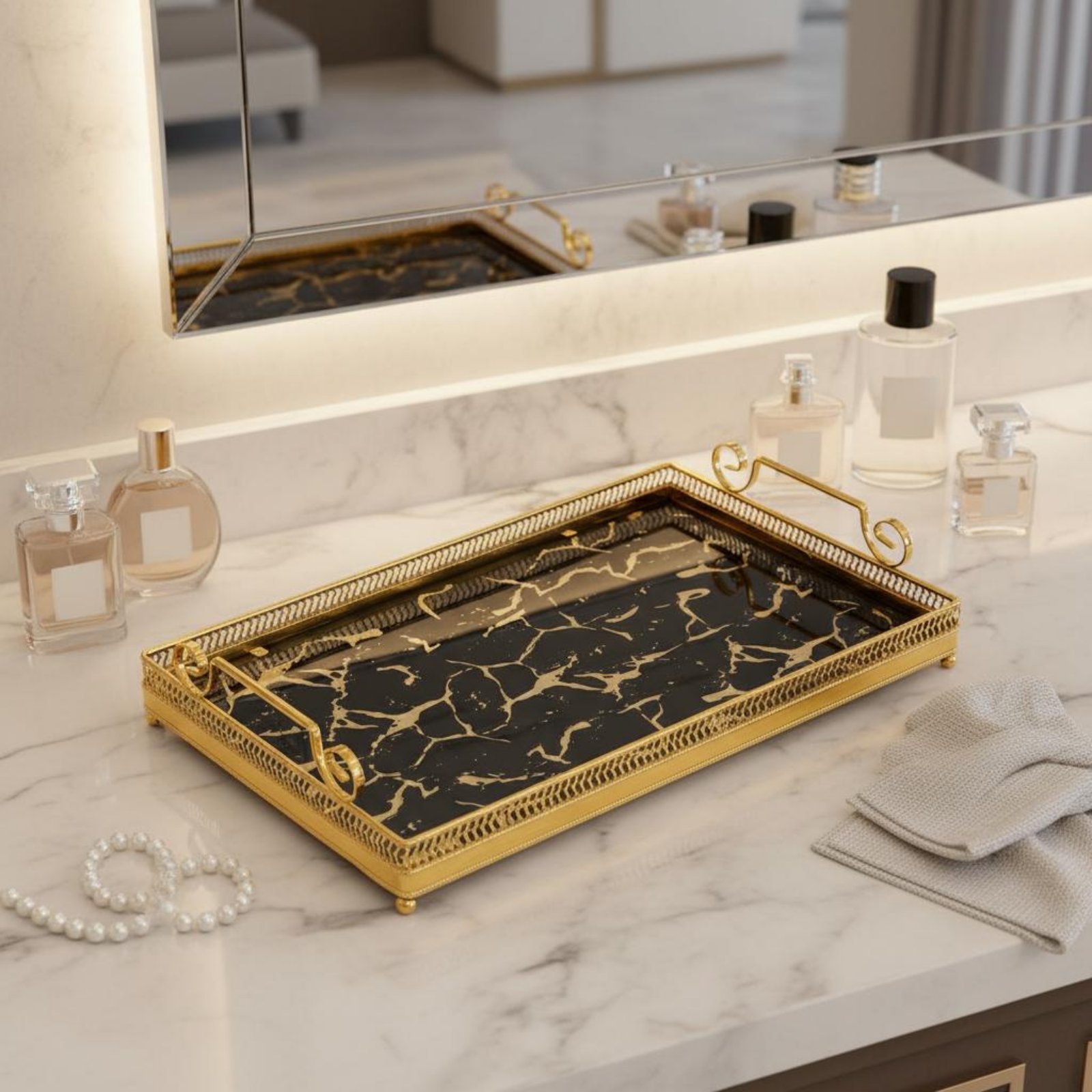 Decorative Mirror Tray Nordic  - огляд і ціна Vanity Home Decor