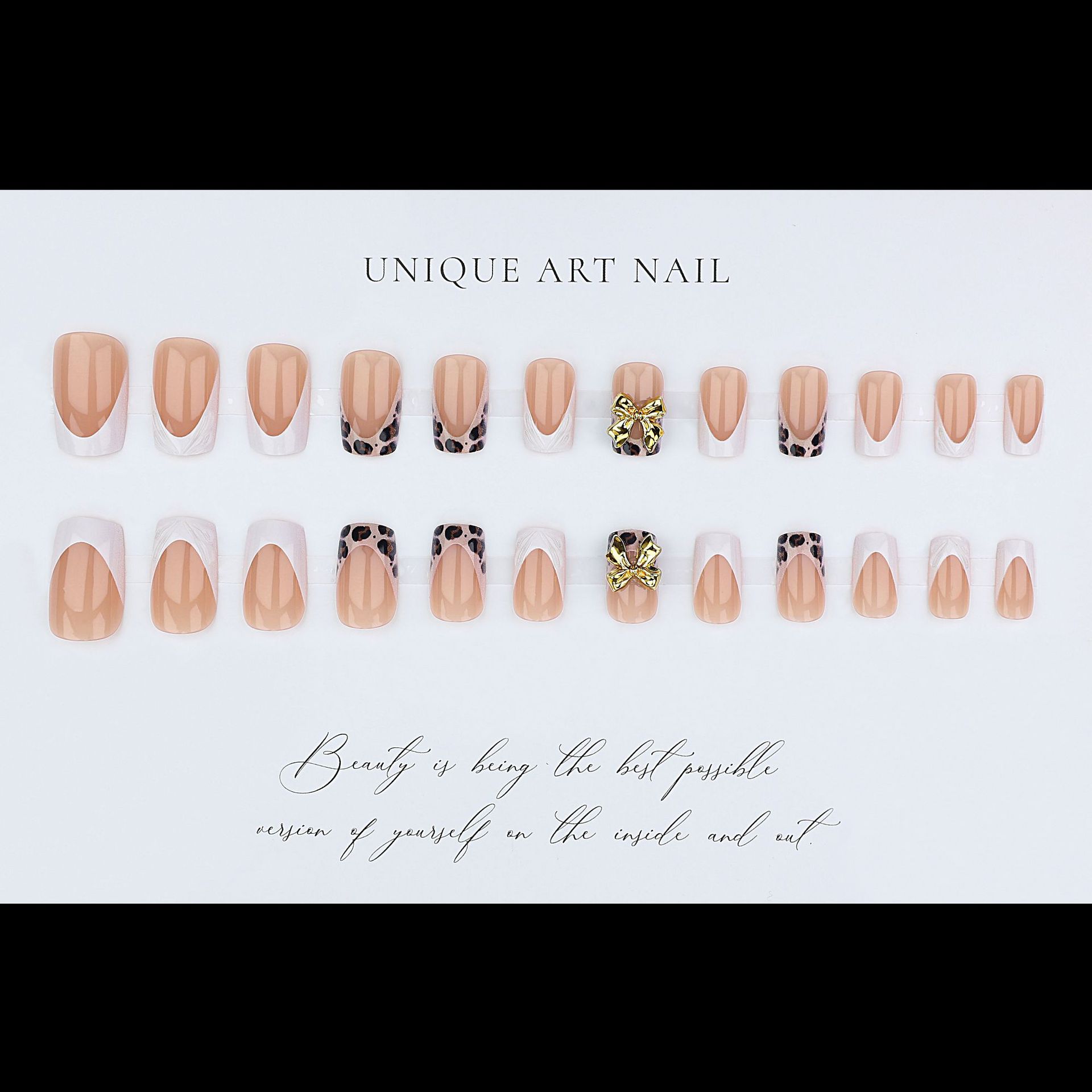 Short square fake nails for wo - огляд і ціна Pressed Flower Frame