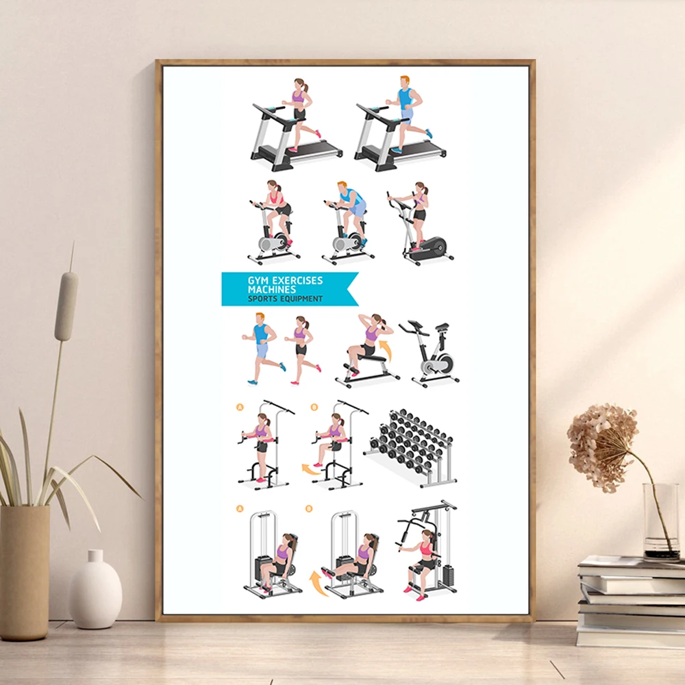 Silk Cloth Wall Poster GYM Exe - огляд і ціна Home Decor Examples