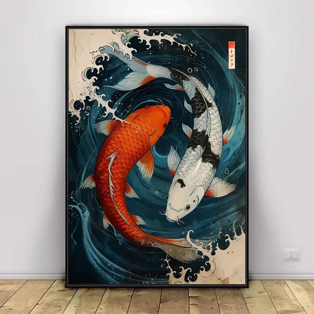 Sumie Japanese Canvas Painting - огляд і ціна Home Decor Japanese